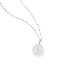 Sarah Chloe Single Initial Disc Necklace | 4 -Grocery Store img8c 14