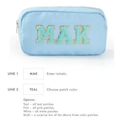 Monogrammed Patch Travel Pouch | 8 25 Monogrammed Patch Travel Pouch | 8 -Grocery Store img8c 22