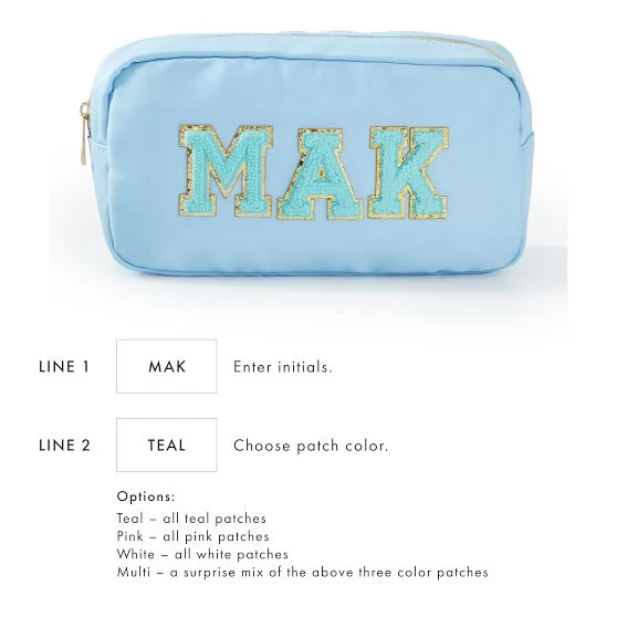 Monogrammed Patch Travel Pouch | 8 14 Monogrammed Patch Travel Pouch | 8 - Image 12