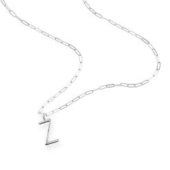 Sarah Chloe Andi Long Link Initial Necklace | 6 -Grocery Store img8c 27