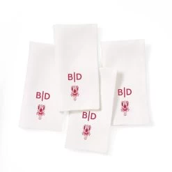 Summer Icon Linen Dinner Napkins, Set Of 4 | 1 -Grocery Store img8c 45