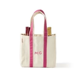 Canvas Four Bottle Wine Tote | 10 -Grocery Store img8c 50