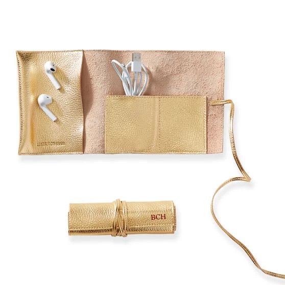 Leather Charger Roll Up, Neutrals | 7 8 Leather Charger Roll Up, Neutrals | 7 - Image 6