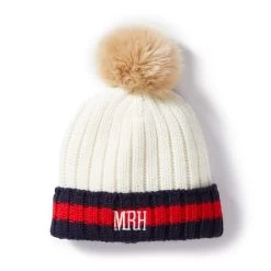 Striped Cuff Pom Pom Hat | 2 -Grocery Store img92c 6