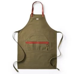 Waxed Canvas And Leather BBQ Apron | 2 16 Waxed Canvas And Leather BBQ Apron | 2 -Grocery Store img95c 16