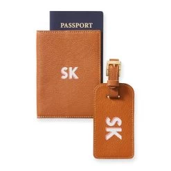 Leather Luggage Tag And Passport Case, Printed | 6 -Grocery Store img96c 4