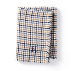 Houndstooth Plaid Throw Blanket | 2 -Grocery Store img99c 23