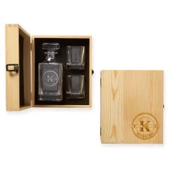 Wooden Gift Set, Decanter And Glasses | 2 -Grocery Store img99c 8