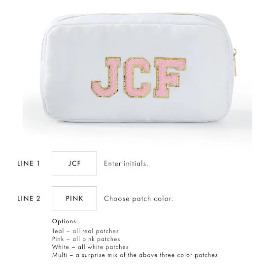 Monogrammed Patch Travel Pouch | 8 13 Monogrammed Patch Travel Pouch | 8 - Image 11