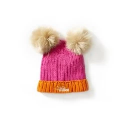 Double Pom Pom Baby Hat | 2 -Grocery Store img9c 36
