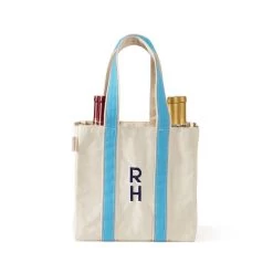 Canvas Four Bottle Wine Tote | 10 -Grocery Store img9c 40