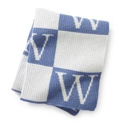 Initial Block Baby Blanket | 8