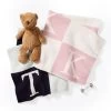 Initial Block Baby Crib Blanket | 3 -Grocery Store initial block baby crib blanket 3 c