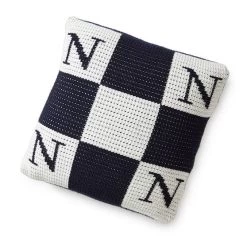 Initial Block Knit Pillow | 5 -Grocery Store initial block knit pillow 2 c