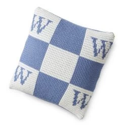 Initial Block Knit Pillow | 5 -Grocery Store initial block knit pillow c 2
