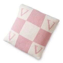 Initial Block Knit Pillow | 5 -Grocery Store initial block knit pillow c 3