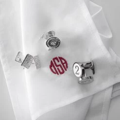 Initial Cufflinks | 5 9 Initial Cufflinks | 5 -Grocery Store initial cufflinks 1 c