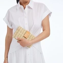 Isla Wicker Clutch | 4 -Grocery Store isla wicker clutch c 5
