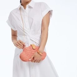 Isla Wicker Shell Clutch | 1 -Grocery Store isla wicker shell clutch c 3