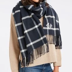 Italian Windowpane Blanket Scarf | 2 -Grocery Store italian blanket scarf 1 c