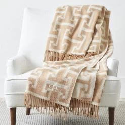 Italian Greek Key Throw Blanket | 1 -Grocery Store italian greek key throw blanket c 2