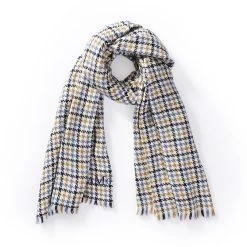 Italian Houndstooth Plaid Blanket Scarf | 3 -Grocery Store italian houndstooth plaid blanket scarf 2 c