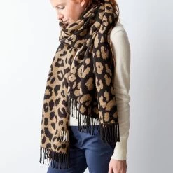 Italian Leopard Blanket Scarf | 2