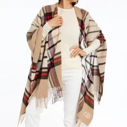 Italian Plaid Poncho | 4 -Grocery Store italian plaid poncho 1 c