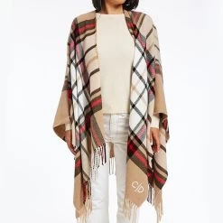 Italian Plaid Poncho | 4 -Grocery Store italian plaid poncho 3 c