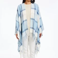 Italian Plaid Poncho | 4 -Grocery Store italian plaid poncho 5 c 1
