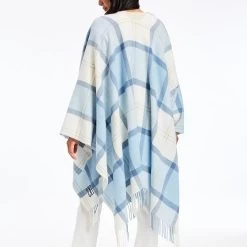 Italian Plaid Poncho | 4 -Grocery Store italian plaid poncho c 2