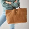 Italian Suede Tote | 2 -Grocery Store italian suede handbag c