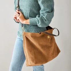 Italian Suede Tote | 2 -Grocery Store italian suede handbag c 3