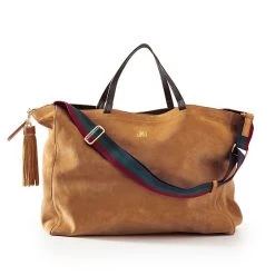 Italian Suede Tote | 2 -Grocery Store italian suede handbag c 4