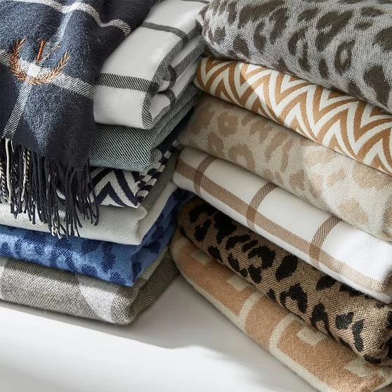 Italian Windowpane Throw Blanket | 4 9 Italian Windowpane Throw Blanket | 4 - Image 7