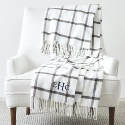 Italian Windowpane Throw Blanket | 4 23 Italian Windowpane Throw Blanket | 4 -Grocery Store italian throw blanket c 11