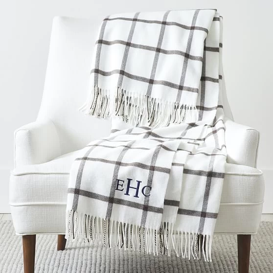 Italian Windowpane Throw Blanket | 4 11 Italian Windowpane Throw Blanket | 4 - Image 9