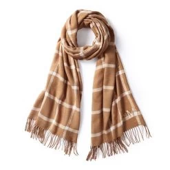 Italian Windowpane Blanket Scarf | 2 -Grocery Store italian windowpane blanket scarf c 1