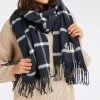 Italian Windowpane Blanket Scarf | 2 -Grocery Store italian windowpane blanket scarf c