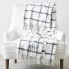 Italian Windowpane Throw Blanket | 4