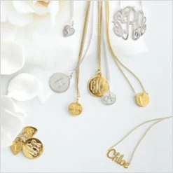 Sarah Chloe Sophia Medallion | 8 -Grocery Store izara cutout personalized necklace 2 c