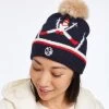 Jumping Skier Pom Pom Hat | 1 -Grocery Store jumping skier pom pom hat c