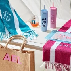 Personalized Skinny Tumbler | 8 -Grocery Store jute carryall tote c 3