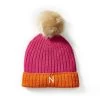 Kids Colorful Pom Pom Hat | 2 -Grocery Store kids colorful pom pom hat c