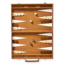 Leather Backgammon Set | 4 -Grocery Store leather backgammon set c 2