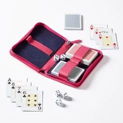 Leather Bridge And Game Set | 2 11 Leather Bridge And Game Set | 2 -Grocery Store leather bridge and game set c