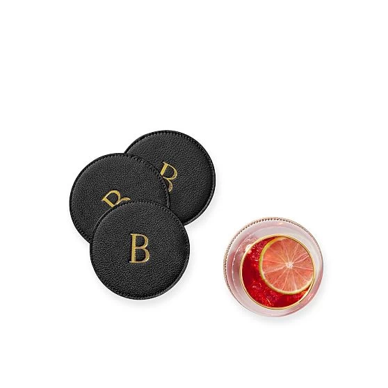 Leather Coasters, Set Of 4 | 1 5 Leather Coasters, Set Of 4 | 1 - Image 3