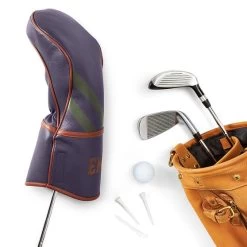Leather Golf Driver Club Cover | 1 -Grocery Store leather golf driver club cover c 2