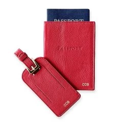 Leather Luggage Tag & Passport Case Set | 8 -Grocery Store leather luggage tag passport case set c 7