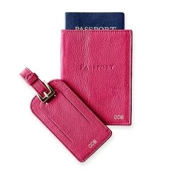 Leather Luggage Tag & Passport Case Set | 8 -Grocery Store leather luggage tag passport case set c 8